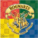 Procos papírové ubrousky Harry Potter Hogwarts Houses 33x33cm 20ks – Sleviste.cz