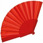 Červený vějíř látkový – Zboží Dáma