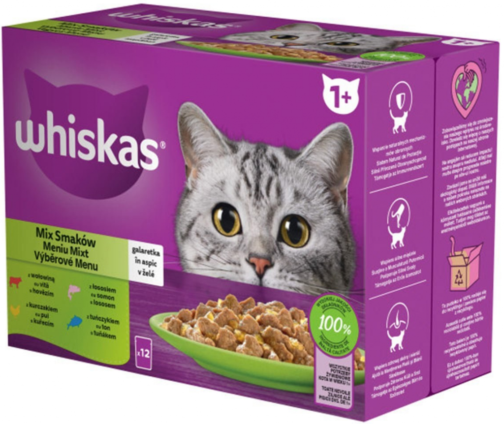 Whiskas Výběrové menu v želé 48 x 85 g