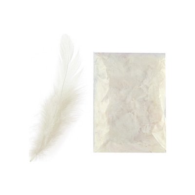 Peří barevné Luma, bílé, 10g – Zbozi.Blesk.cz