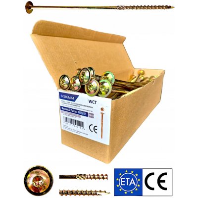 Vruty do dřeva SIGMA-FIX 8 x 280 mm 50 ks – Hledejceny.cz