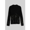 Dámský svetr a pulovr Karl lagerfeld LSLV MOCKNECK KNIT černá