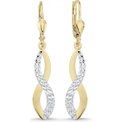 Lillian Vassago zlaté visací náušnice s gravírem LLV46-GER072 – Hledejceny.cz