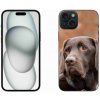 Pouzdro a kryt na mobilní telefon Apple mmCase Gelové iPhone 15 Plus - hnědý labrador