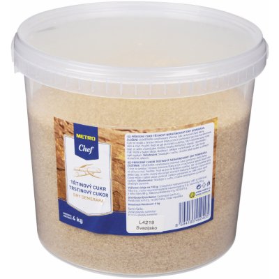 METRO Chef Dry Demerara Cukr třtinový 4 kg – Zboží Dáma