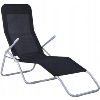 Zahradní lehátko SPRINGOS SIESTA tmavě šedé – Sleviste.cz
