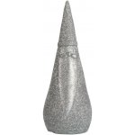 Jolipa Stříbrná třpytivá dekorace Santa Ø 7*18 cm J Line by – Hledejceny.cz