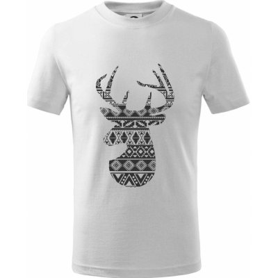 Jelen svetr s jelenem tričko dětské bavlněné bílá – Zboží Mobilmania