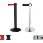 Vymezovač prostoru pásový Largeflex stojan nerezový - červená - 450 cm – Zboží Mobilmania