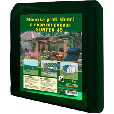 Nohel Garden Stínovka PE SUNTEX 45% s oky zelená 1x5m – Zboží Mobilmania
