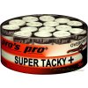 Grip na raketu Pro's Pro Super Tacky 30ks bílá
