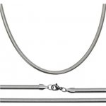 Šperky4U Ocelový řetízek had plochý OPE1096-040-45 – Sleviste.cz