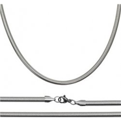 Šperky4U Ocelový řetízek had plochý OPE1096-040-45