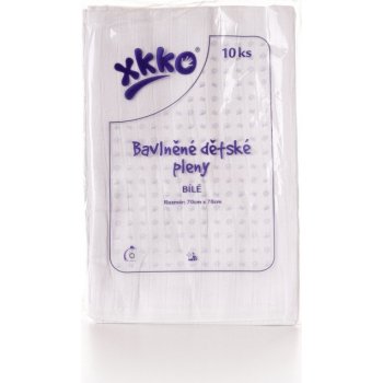 Kikko XKKO Classic bavlněné 70 x 70 bílé 10 ks