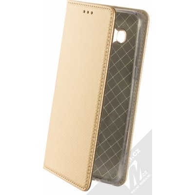Pouzdro 1Mcz Magnet Book flipové Samsung Galaxy J5 2016 zlaté – Zboží Mobilmania