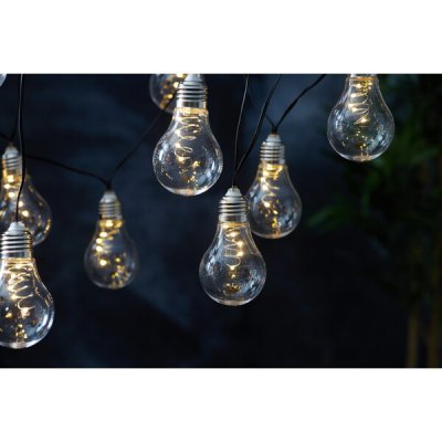 STAR TRADING Venkovní LED solární řetěz GLOW 50xLED D.1,8m černý – Hledejceny.cz
