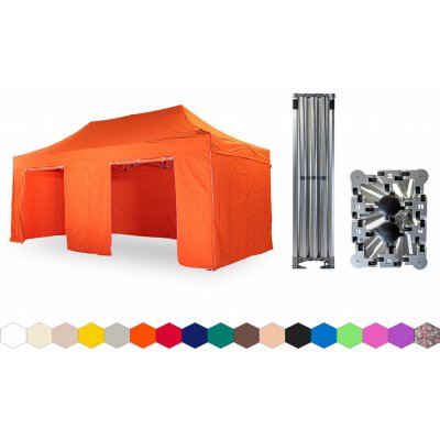 TENTino BIG HEXAGON 4x6 m 6A ORANŽOVÁ 4 nohy – Hledejceny.cz
