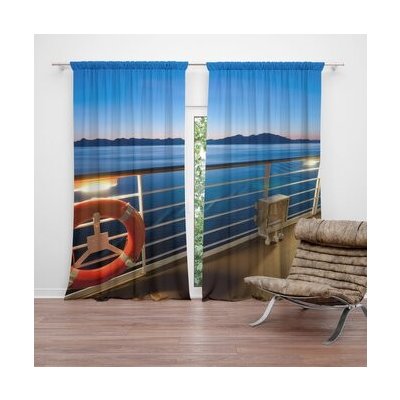 Sablio Závěs Pohled z lodě: 2ks 140x250cm – Hledejceny.cz