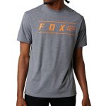 Fox triko Pinnacle Ss tech Tee Grey/Orange – Zboží Mobilmania