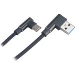 Akasa AK-CBUB39-10BK USB2.0 Typ-A na Typ-C, 100cm, černý – Zbozi.Blesk.cz