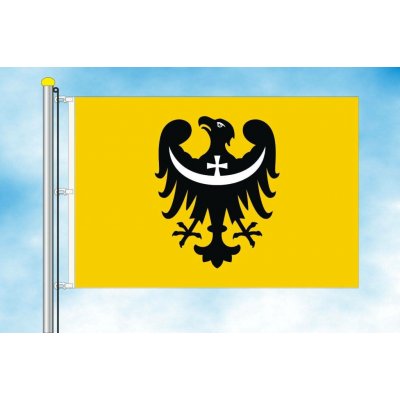 LIBEA, s.r.o. Dolnoslezské vojvodství vlajka Rozměr: 60×90 cm, Uchycení: Karabiny na stožár – Hledejceny.cz