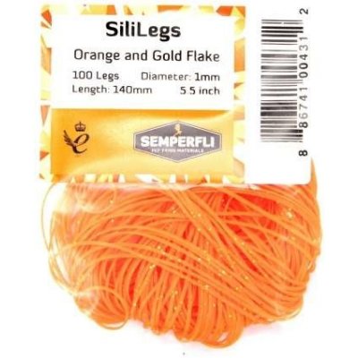 Semperfli Silikonové Nožičky SiliLegs Orange & Gold Flake – Hledejceny.cz