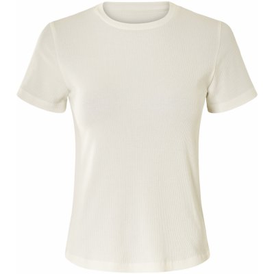 esmara Dámské vroubkované triko bílá – Zboží Dáma