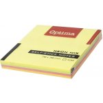 Samolepicí poznámkové lístky OPTIMA 75 × 75 mm, neonové, 100 listů, 122941 – Hledejceny.cz