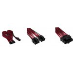 Corsair Premium Individually Sleeved 12+4pin PCIe Gen 5 12VHPWR 600W cable Type 4 Red/Black CP-8920334 – Zboží Živě