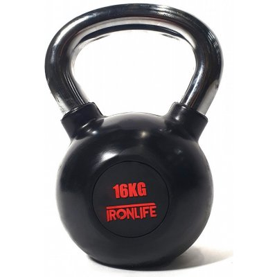 IRONLIFE pogumovaný Kettlebell 16 kg – Zbozi.Blesk.cz