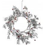 Fééric Lights and Christmas Závěsný vánoční věnec, O 44 cm stříbrná – Hledejceny.cz