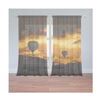 Sablio Záclony Horkovzdušné balony: 2ks 150x250cm – Hledejceny.cz