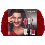 Dermacol Magnum Black řasenka pro objem 9 ml + 07 matná tekutá rtěnka 4,5 ml + 21 Monroe Red dlouhotrvající lak na nehty 11 ml – Zboží Dáma