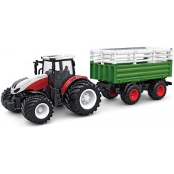 Amewi RC TRAKTOR 2,4 Ghz s vozem pro zvířata světla zvuk RTR 1:24