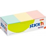 Samolepicí bloček Stick'n by HOPAX, 38 x 51 mm, 12 x 100 lístků, pastelový mix – Hledejceny.cz