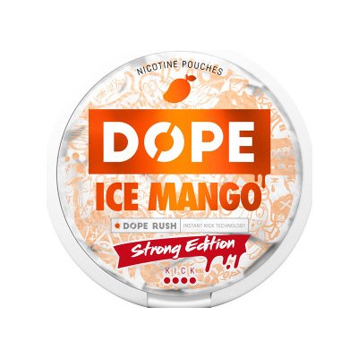 Dope Ice Mango Strong Edition 16 mg/g 22 sáčků – Zbozi.Blesk.cz
