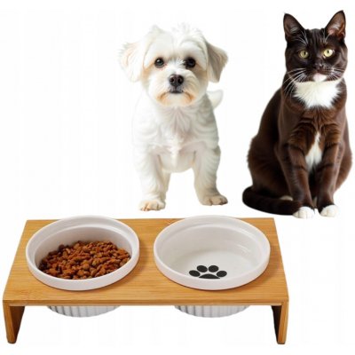 Stimex Sada dvou misek na krmení keramika 600 ml – Zboží Dáma