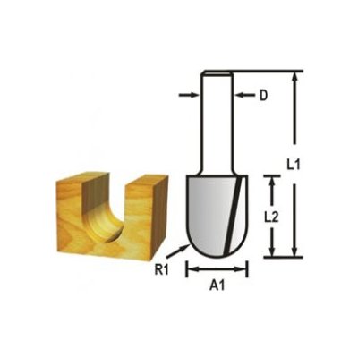 MAKITA Žlábkovací fréza stopka 6 mm,9,5x12,7x44 mm D-47818 – Zboží Dáma