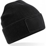 Beechfield Ohrnovací Thinsulate beanie s odnímatelnou ploškou na potisk Černá CB540 – Hledejceny.cz