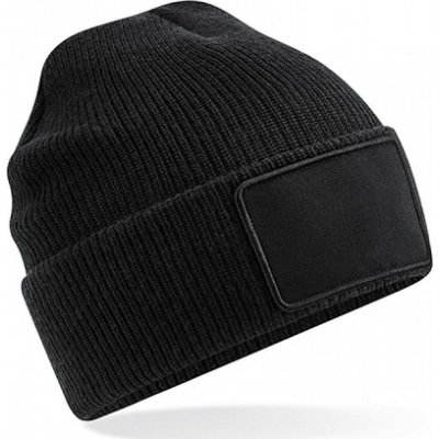 Beechfield Ohrnovací Thinsulate beanie s odnímatelnou ploškou na potisk Černá CB540 – Hledejceny.cz