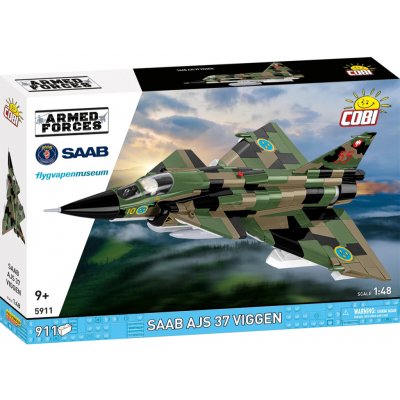 Cobi 5911 Armed Forces SAAB AJS37 VIGGEN, 1:48, 911 k – Zboží Dáma