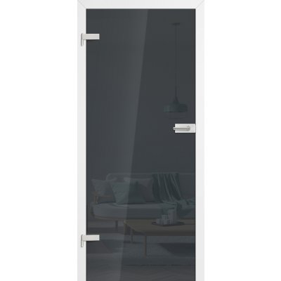 Erkado Celoskleněné dveře Graf 26 Dark Grey 90 x 197 cm – Zboží Mobilmania