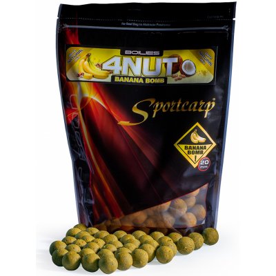 Sportcarp boilies 4NUT Banana Bomb 5kg 24mm