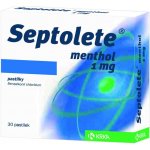 SEPTOLETE MENTHOL ORM 1MG PAS 30 II – Hledejceny.cz