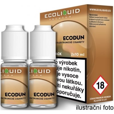 Ecoliquid Premium 2Pack ECODUN 2 x 10 ml 0 mg – Zboží Mobilmania