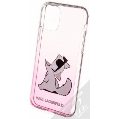 Pouzdro Karl Lagerfeld iPhone 11 Pro hardcase Choupette Fun růžové – Zboží Mobilmania