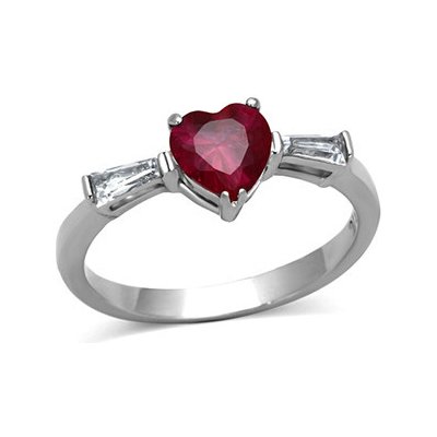 Šperky4U Ocelový prsten srdce AL 0126 – Zboží Mobilmania