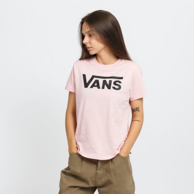 Vans WM Flying V Crew Tee růžové – Zboží Mobilmania