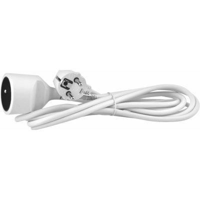Emos Prodlužovací kabel spojka 3 m bílý 1901010300 – Zboží Mobilmania