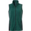 Pracovní oděv JAMES NICHOLSON Dámská pracovní vesta Workwear Fleece Zelená tmavá Černá